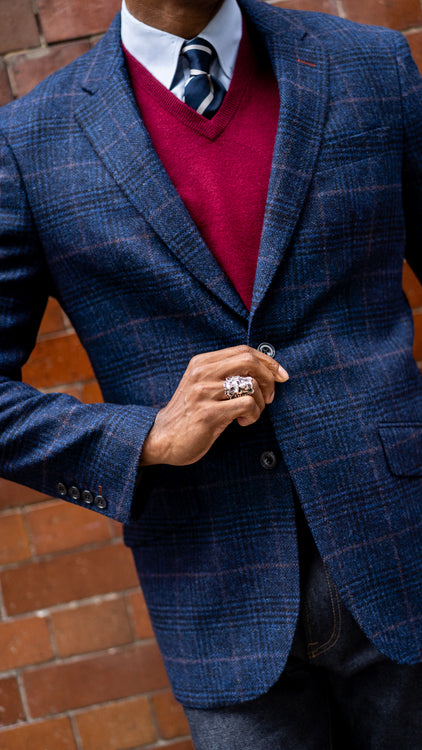 Alan Paine Knitwear Tweed Blazer