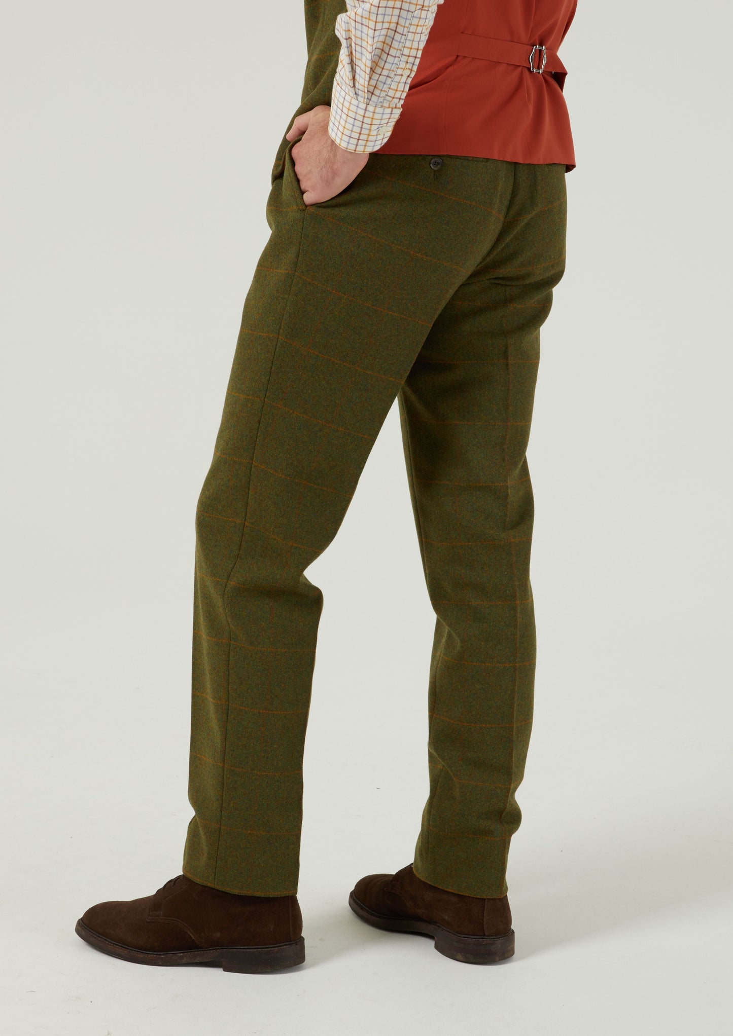 Combrook Men's Tweed Trousers In Maple