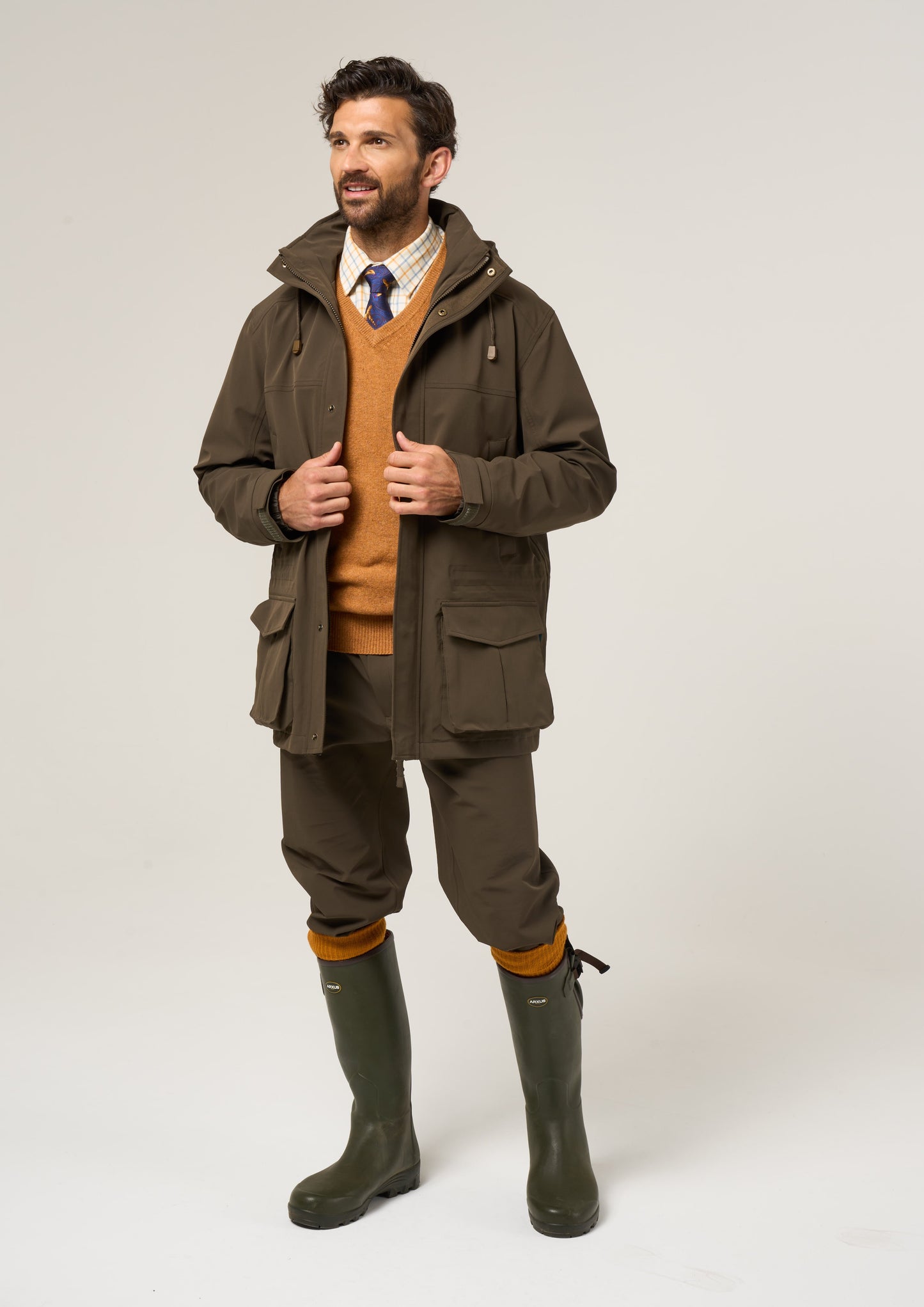 Lockwood Men's Shooting Coat In Olive