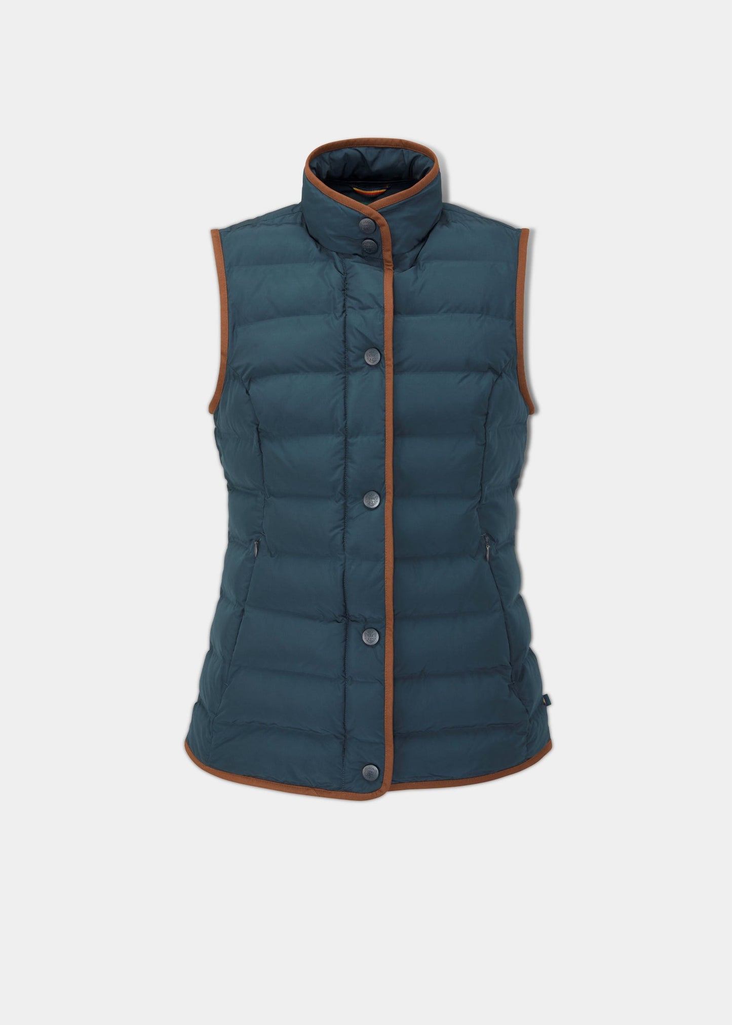 Calsall Ladies Quilted Gilet In Navy