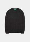 Men's Lambswool Crew Neck Jumper In Charcoal