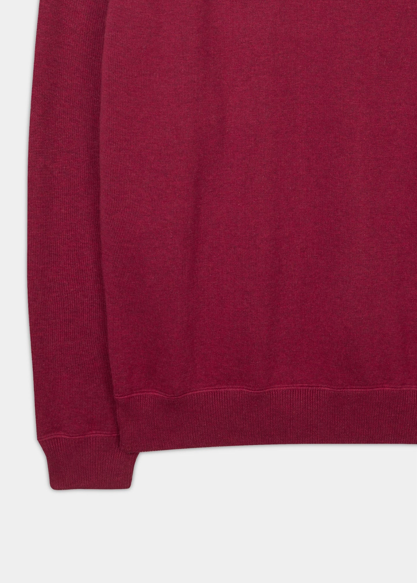 Men's cotton cashmere sweatshirt in colourway claret