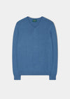 Rothwell Cotton Cashmere Jumper In Airforce