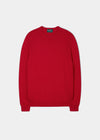 Leysmill Cotton Cashmere Jumper In Rosso