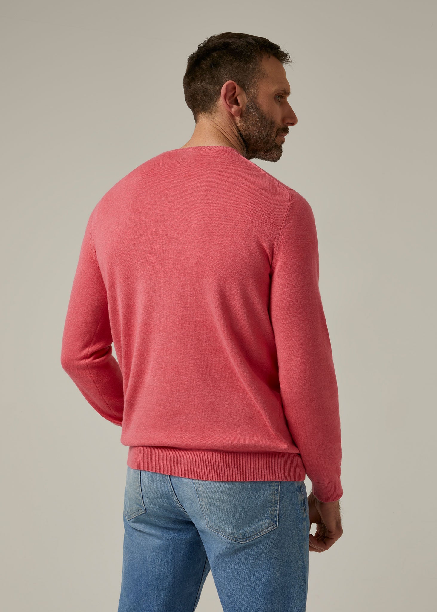 Leysmill Cotton Cashmere Jumper In Swizzle