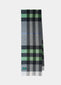 Cashmere Off-Set Check Scarf In Green