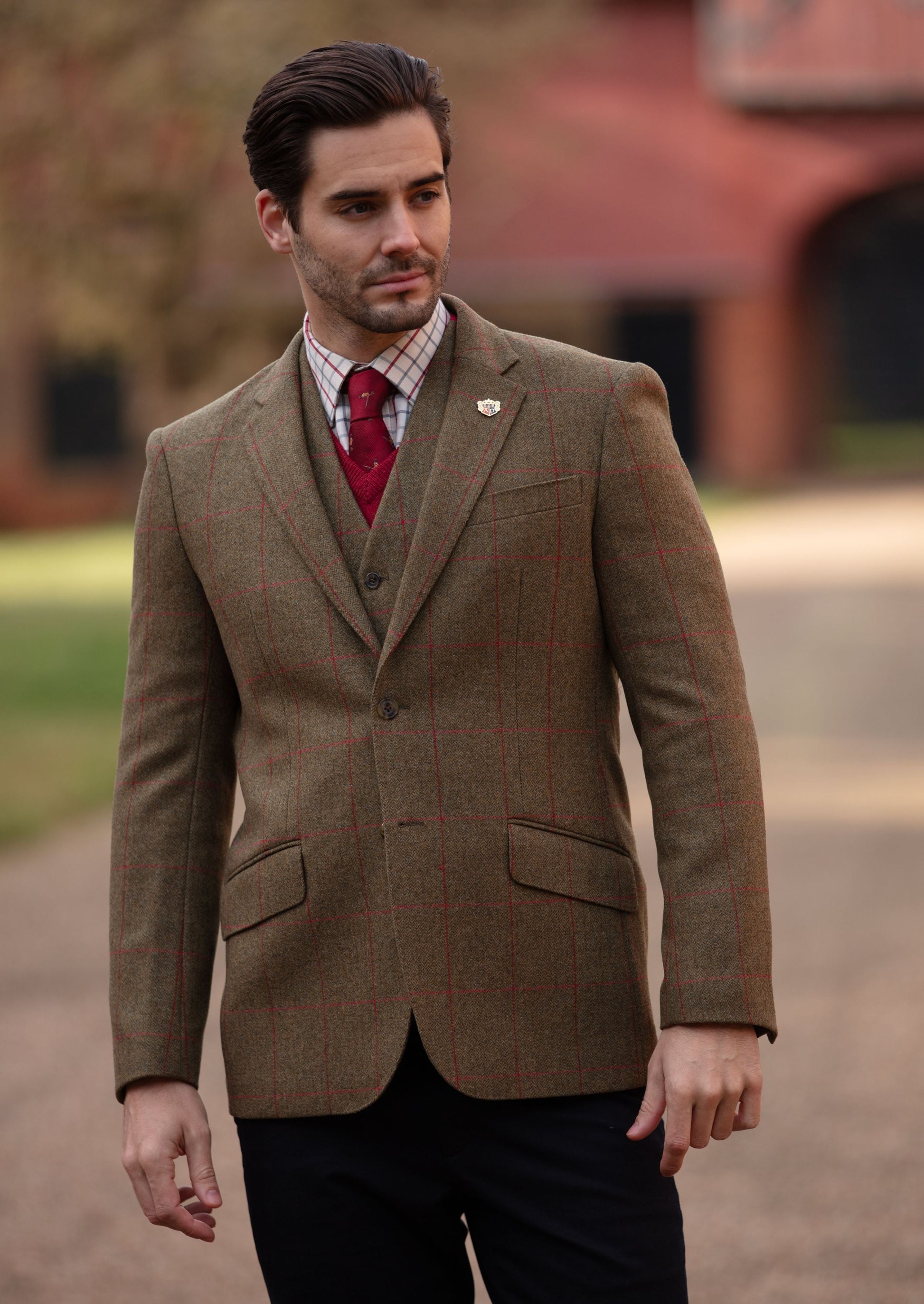 Combrook Men's Tweed Sports Blazer In Sage  Men's Tweed Blazers – Alan  Paine Europe