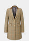 Surrey Ladies Mid-Thigh Tweed Coat In Hazelwood