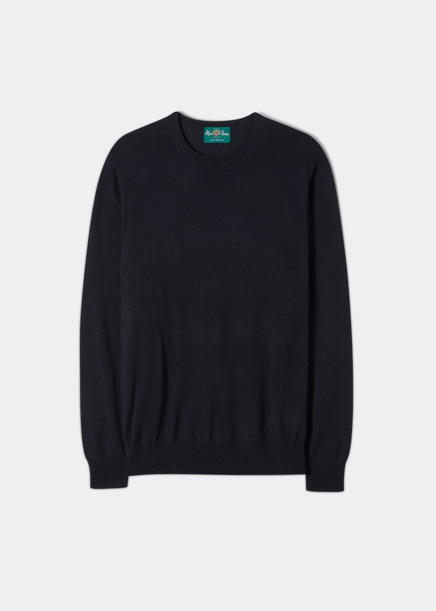 Radstone Merino Wool Jumper in Dark Navy - Regular Fit