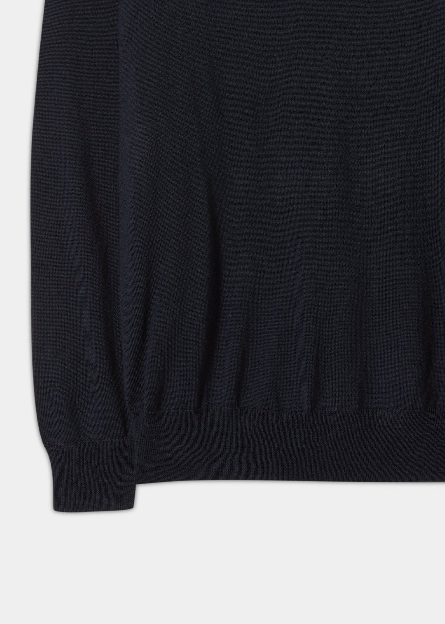 Radstone Merino Wool Jumper in Dark Navy - Regular Fit