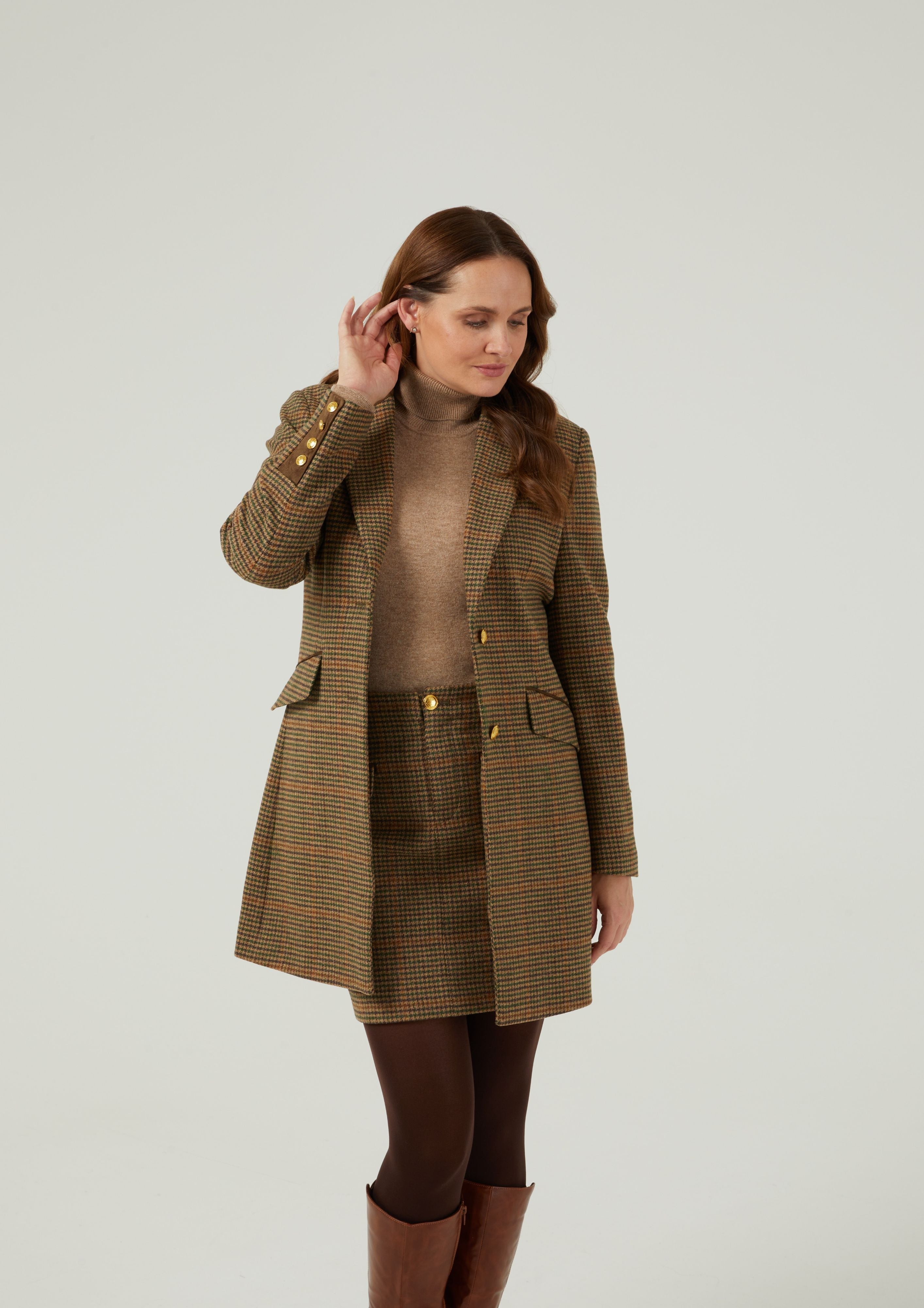Thigh discount length coat