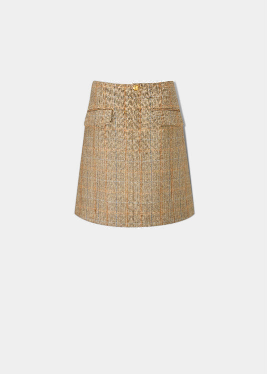 Surrey Ladies Tweed Skirt In Hazelwood