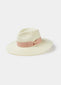Emelle Straw Hat With Dusk Pink Ribbon