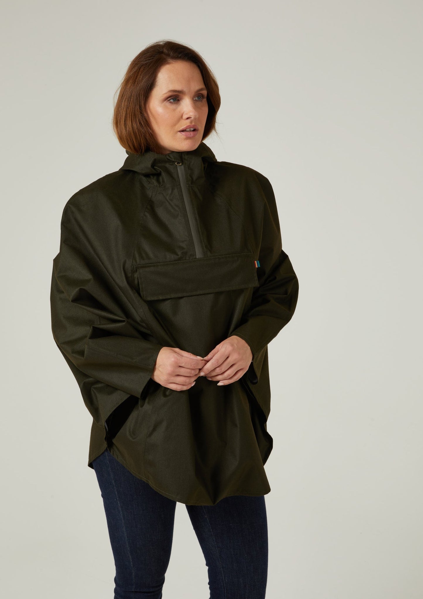 Fernley Ladies Waterproof Cape In Woodland