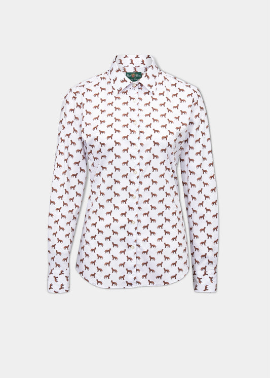 ladies-printed-cotton-country-shirt-dog-design