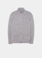 Landford Men's Lambswool Buttoned Jumper In Pearl Grey