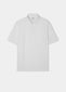 Men's 3 button polo shirt in white.