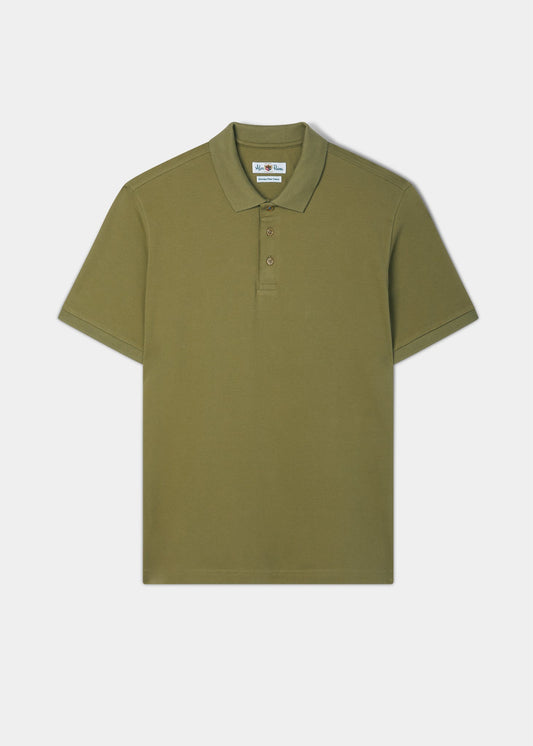 Lakeshore Pique Polo Shirt In Olive